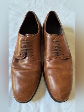 Cole Haan Men’s 8 M Brown Leather Cap Toe Oxford Dress Shoes C13139